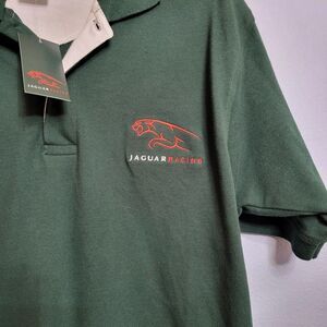 NWT Vintage 2003 Official JAGUAR Racing Polo Shirt Green Collector Item SMALL